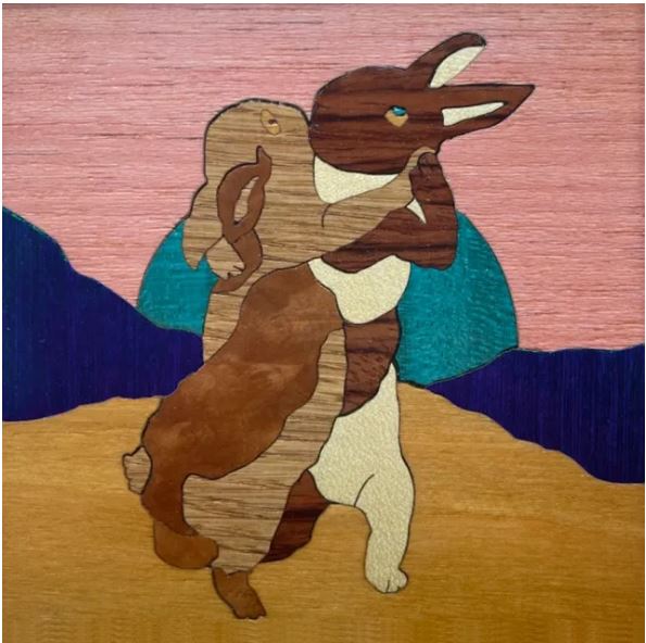 Rabbit Waltz Magnet