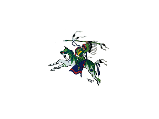 Green Spear Warrior Vinyl Decal/Sticker