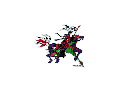 Green Woman WarriorVinyl Decal/Sticker Small