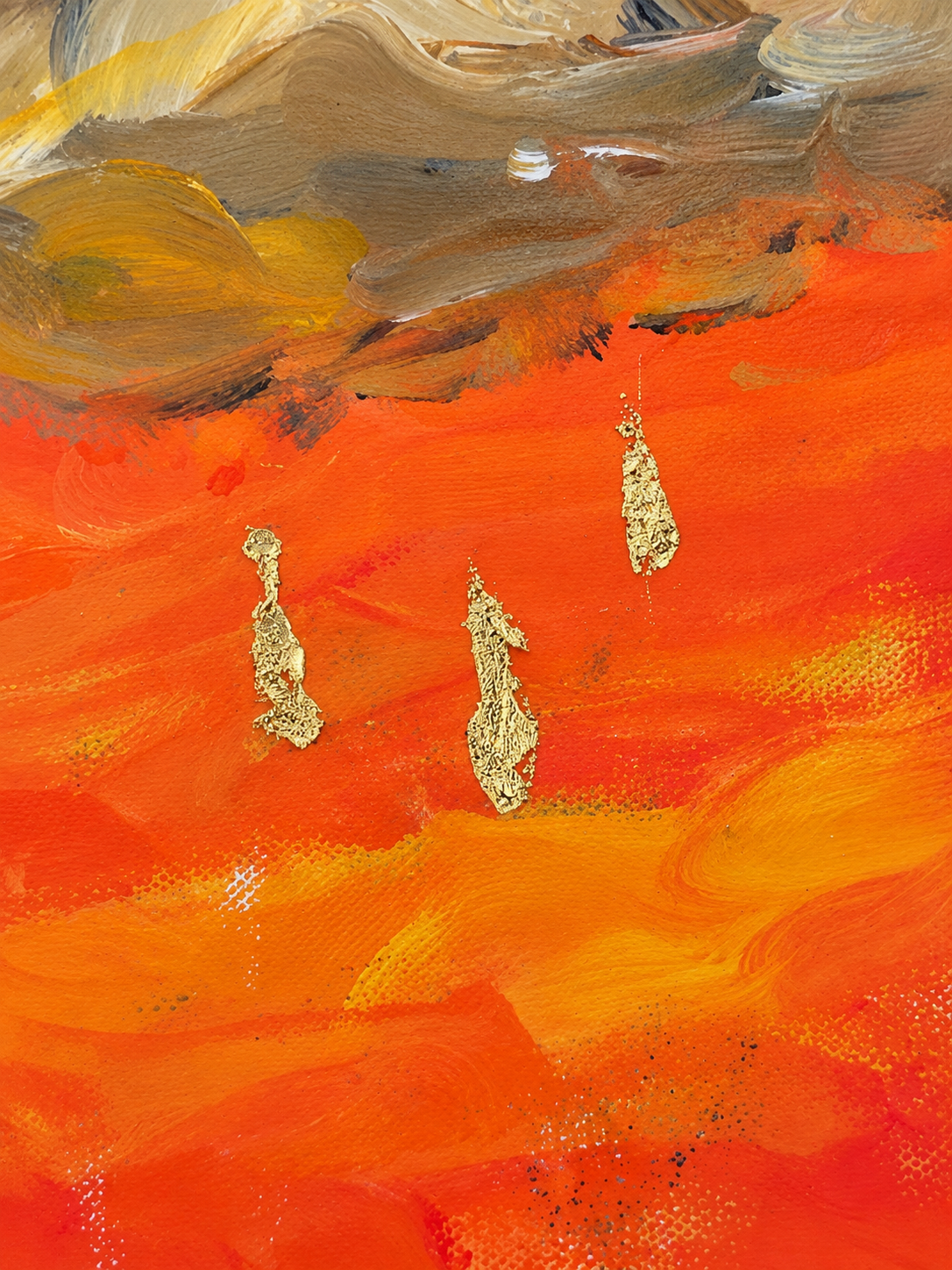"Gilded Rain" 8 x 10