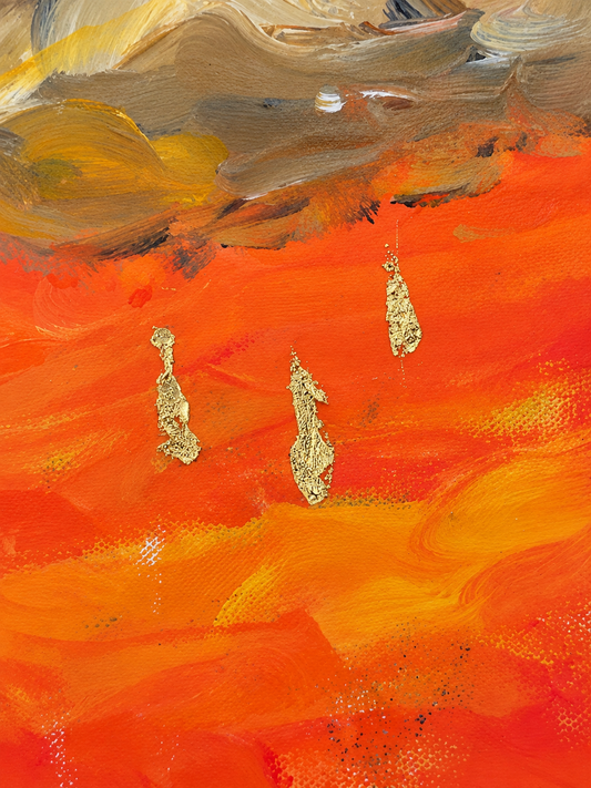 "Gilded Rain" 8 x 10