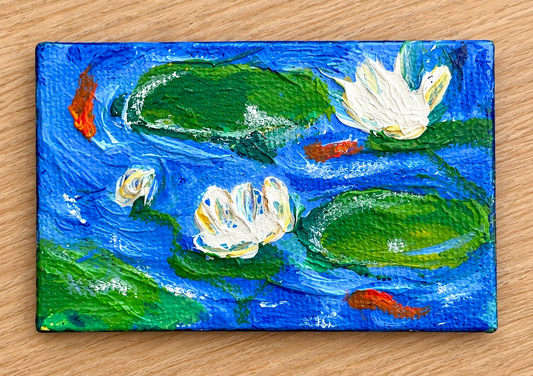 Original Acrylic "Water Lilies" Magnet