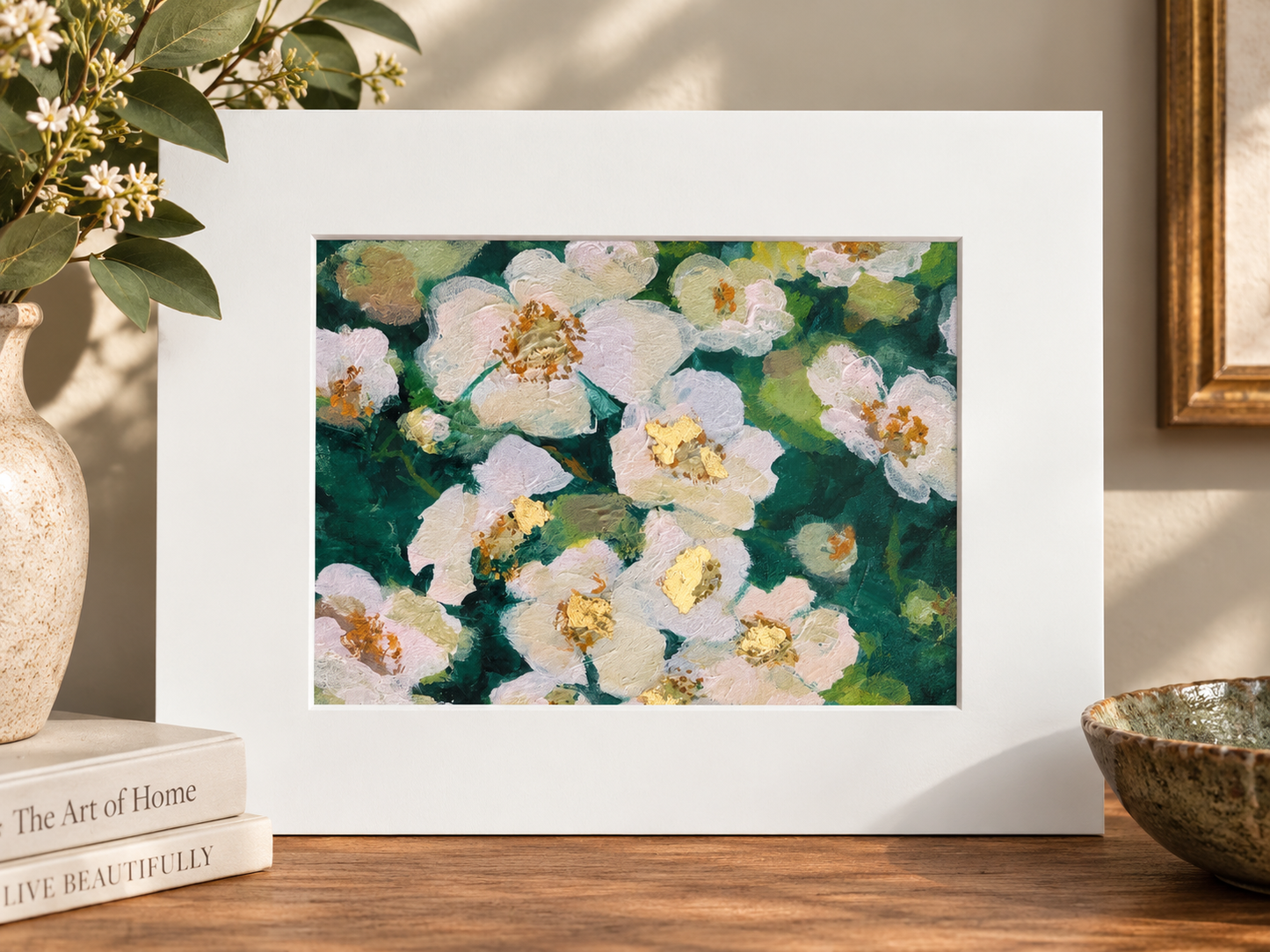 Gilded Cherokee Roses
