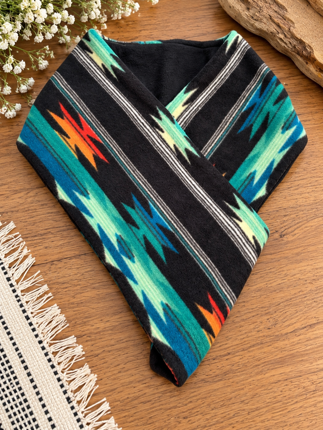 Southwest Pattern Fleece Scarf