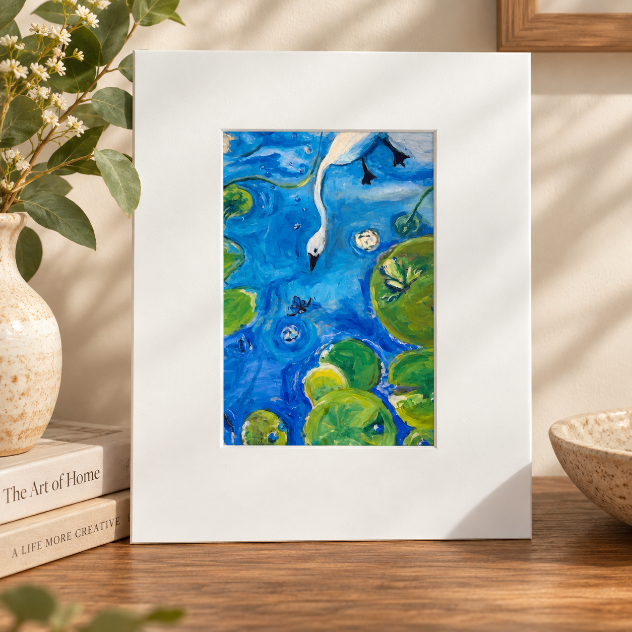 "Swimming Lesson" 8 x 10
