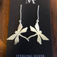 Silver Dragonfly Threader Earrings