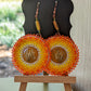 Orange Powwow Earrings