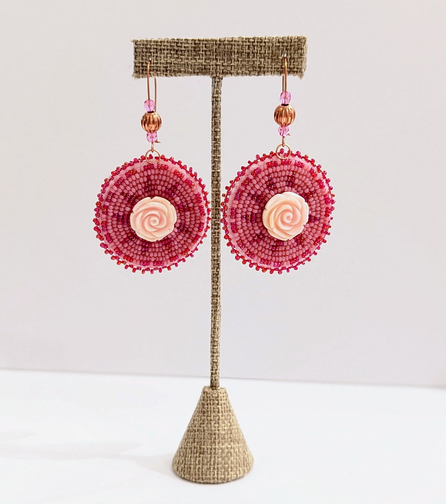 Pink Powwow Earrings