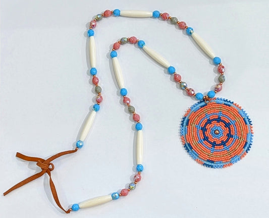 Beaded Powwow Necklace