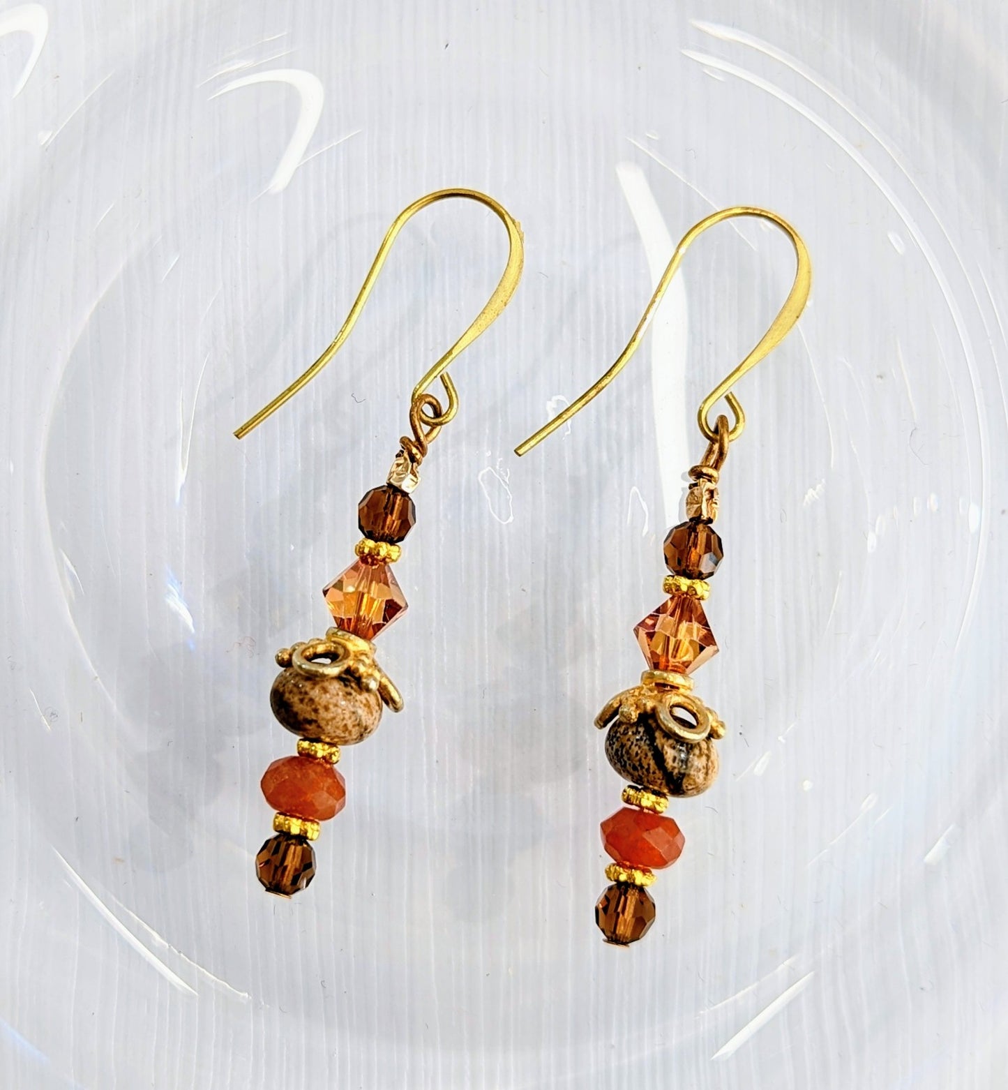 Orange Aventurine Earrings