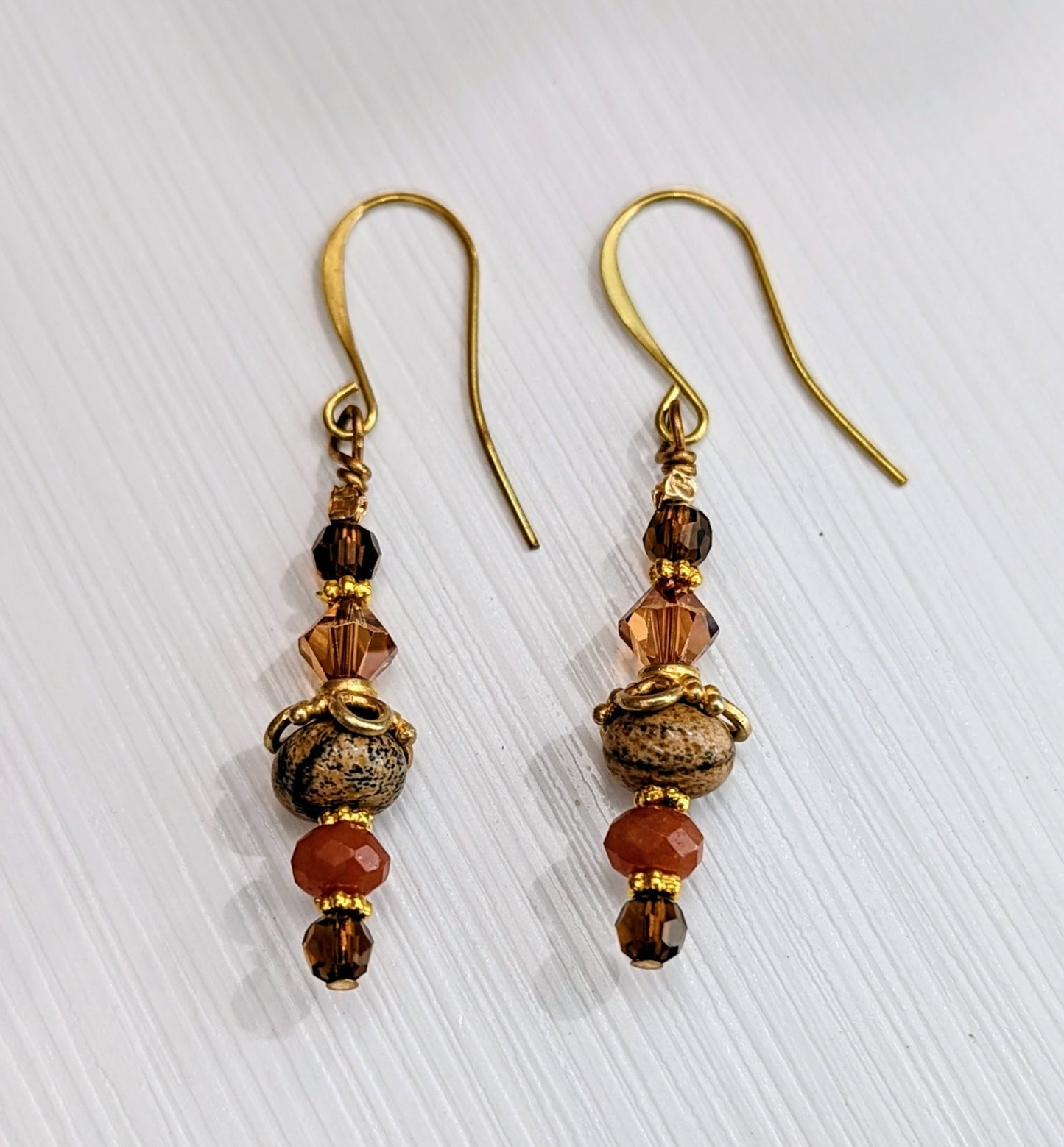 Orange Aventurine Earrings