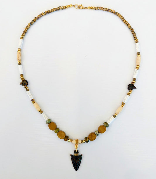 Copper Arrowhead Necklace