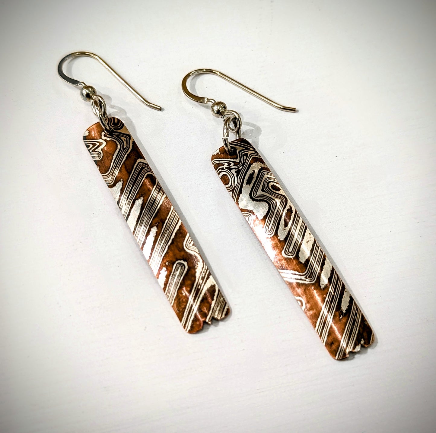 Mokume-Gane Earrings