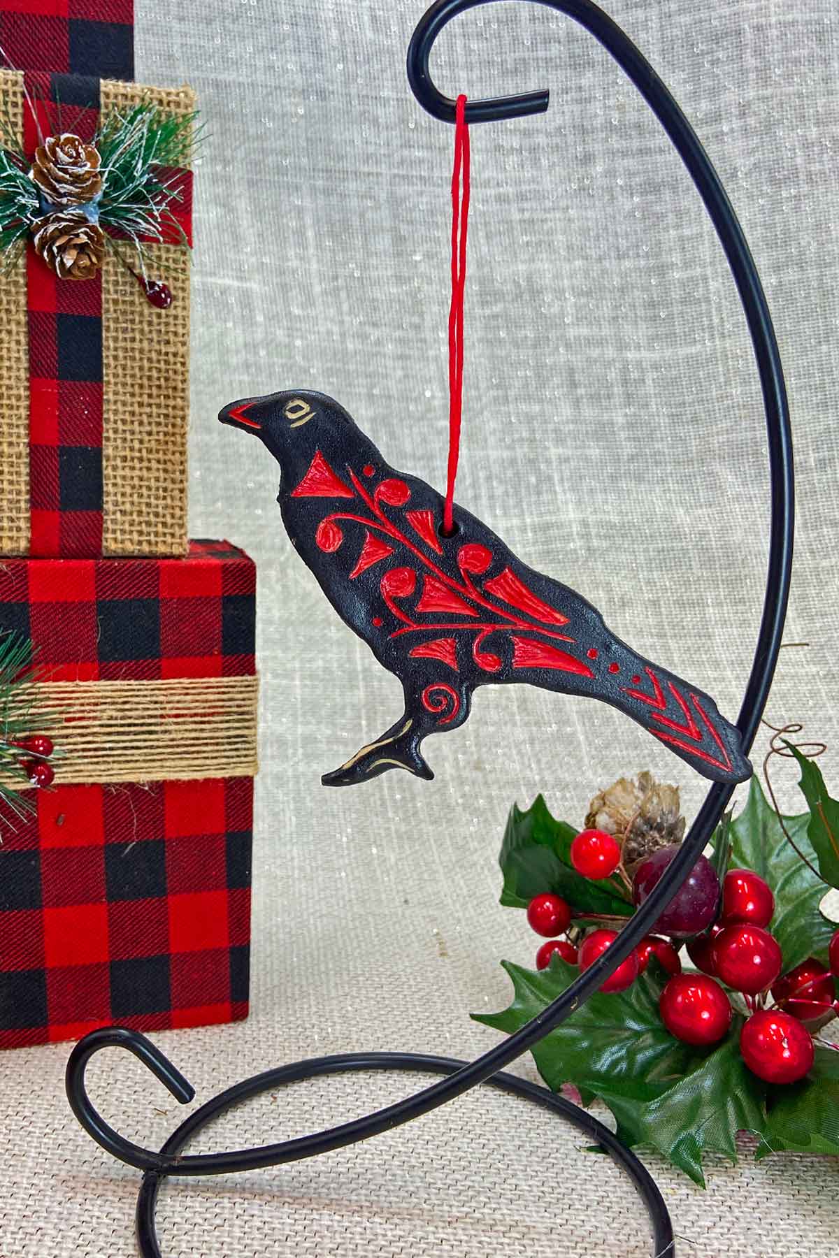 Raven Ornament