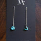 Turquoise Drop Threader Earrings