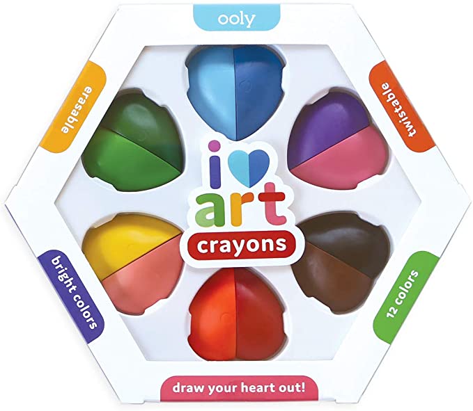 I Heart Art - Erasable Crayons