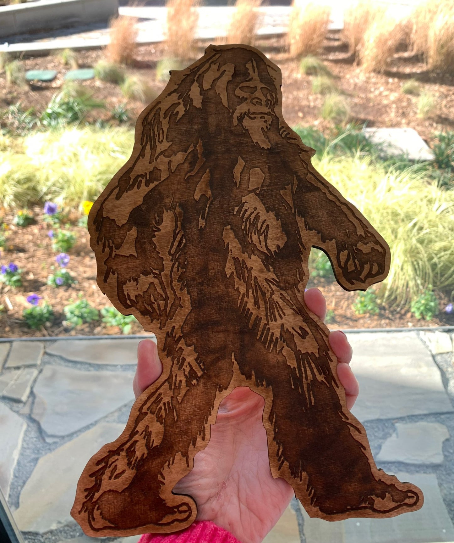 Laser Cut Wooden Bigfoot