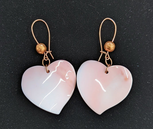 Queen Conch Shell Heart Earrings